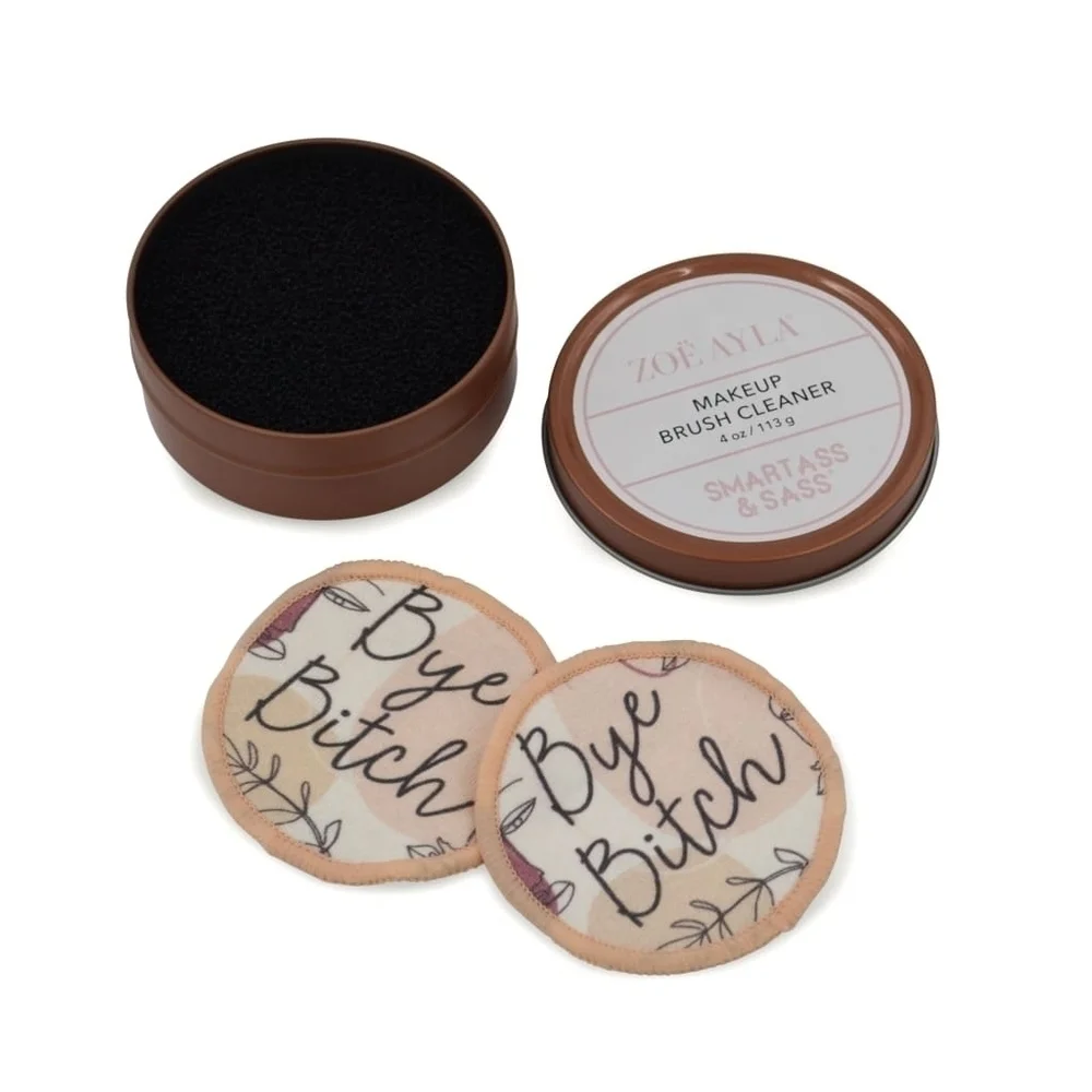 Zoe Ayla Bye B*tch Makeup Brush Cleaner + 2 Reusable Cotton Pads